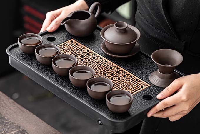 Чайный набор из исинской глины Сун Байцы фото