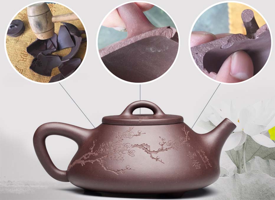 пористая структура чайника из исинской глины