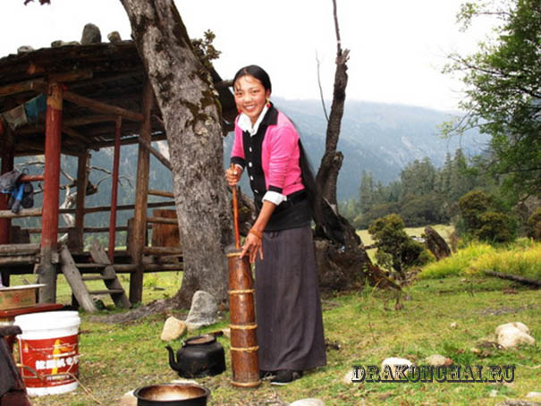 Приготовление тибетского чая