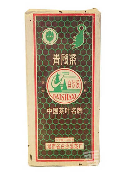Зелёный кирпичный чай Байшаси