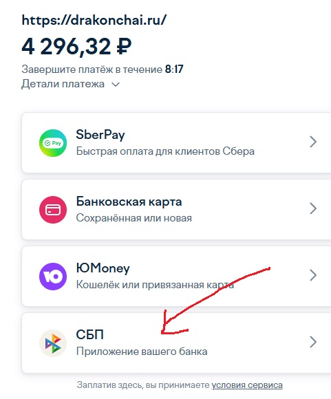 Детали платежа